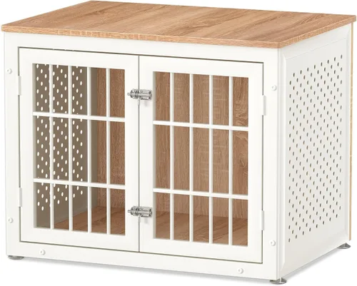 Vista 14 de rehomerance Jaula/Mueble de Servicio Pesado de 26" para Perros Pequeños, Perrera de Metal para Perros con Alta Ansiedad, Jaula para Mascotas a
