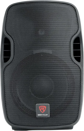 Vista 4 de Rockville BPA10 - Altavoz PA DJ Amplificado de 10 pulgadas y 400 W Pico con Bluetooth, reproductor USB/SD, radio FM, entradas XLR/RCA/1/4"/Aux