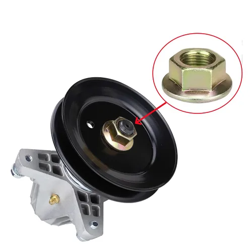 Vista 5 de Tuerca hexagonal de eje de hoja 912-0417 912-0417A 712-0417A 712-0417 Compatible con cortacésped MTD E20, para cortacésped Cub Cadet Zero Turn RZT