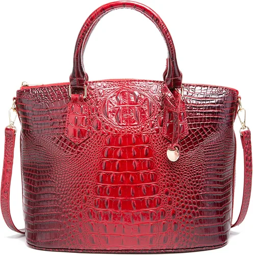 Vista 19 de Makcr Joacbv Bolso Satchel para Mujer Bolso Bandolera Largo Elegante Bolso Tote Asa Superior Cuero Vegano Bolsos de Mano para Damas Patrón en Relieve
