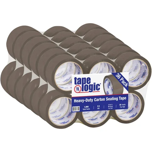 Vista 10 de Aviditi Tape Logic - Cinta de embalaje termofusible resistente, transparente de 2 pulgadas x 55 yardas, 2.5 mil, paquete de 6, perfecta