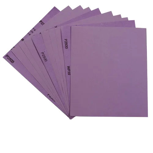 Vista 19 de Papel de lija de grano 60, hojas de lija en seco y húmedo de 9 x 11 pulgadas, papel de lija abrasivo avanzado de alúmina blanca fundida para acabado