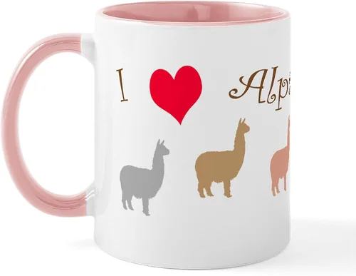 Vista 18 de CafePress 100% Alpaca Mugs Taza de café de cerámica de 11 oz (11.0 fl oz)