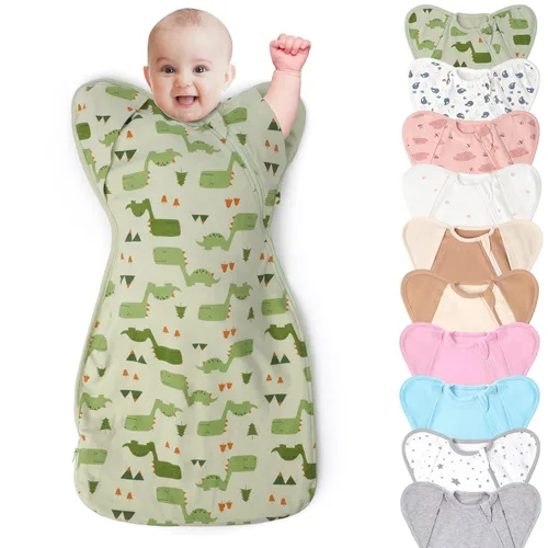 Vista 10 de Saco de dormir para bebé de algodón orgánico swaddles 3-6 meses recién Lucky Star