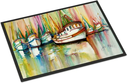 Vista 81 de Caroline's Treasures JMK1017JMAT - Tapete de caza de rana garza azul, 24 x 36 pulgadas, tapete para puerta delantera, interior y exterior