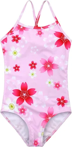 Vista 13 de Traje de baño de una pieza para niñas, bonito traje de baño de una pieza de 2 a 12 años Mariposa