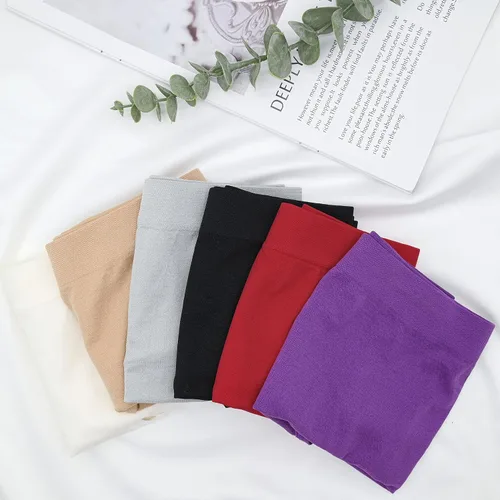 Vista 3 de Umiehary Bragas deportivas elásticas de algodón y nailon de cintura alta para mujer ropa interior transpirable talla regular y grande