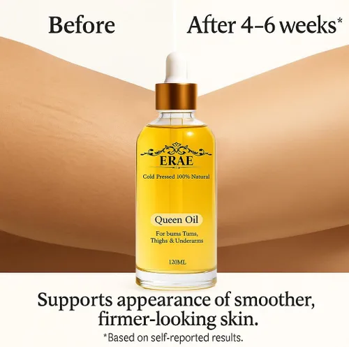 Vista 4 de Erae Queen Oil - Aceite reafirmante botánico natural prensado en frío para cara y cuerpo - Hidrata tensa y restaura la elasticidad para la piel