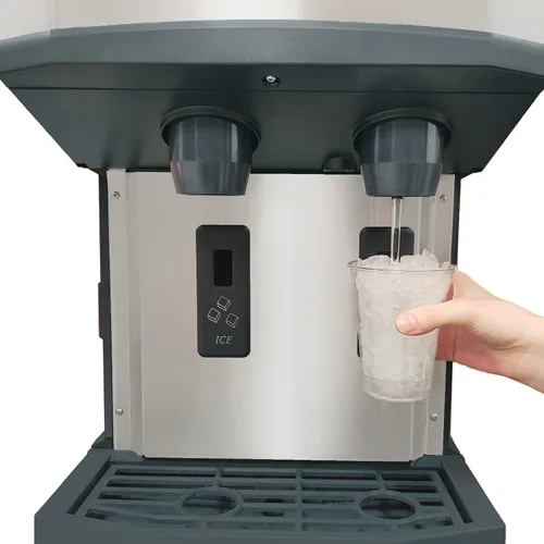 Vista 3 de Scotsman Fabricador de hielo en pepitas comercial, dispensador de hielo y agua con almacenamiento (HID312A-1) 260 libras por día