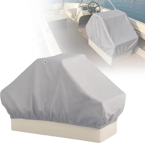 Vista 10 de Funda de asiento de barco, funda de almacenamiento de asiento doble espalda con espalda, protector de asiento impermeable, Oxford 420D de servicio