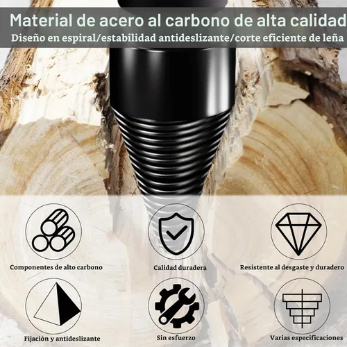 Vista 4 de Broca divisora de madera de 1.654 in + 1.260 in con guantes antideslizantes