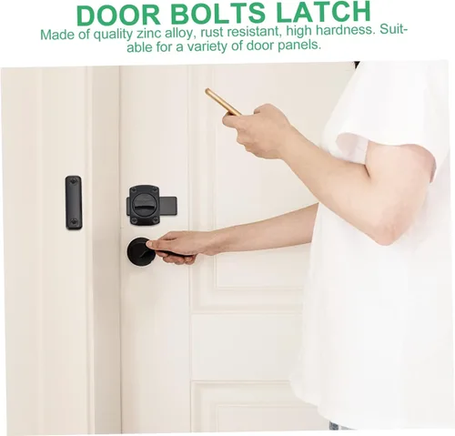 Vista 9 de BESTonZON Cerradura de cerrojo de metal para valla de metal Cerradura de cadena de puerta Muebles para el hogar Muebles deslizantes Cerradura