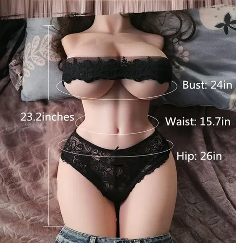 Vista 4 de Muñeca sexual realista de 19.8 libras/19.8 lbs, masturbador masculino con pechos grandes realistas, culo de coño, masturbador masculino, juguete