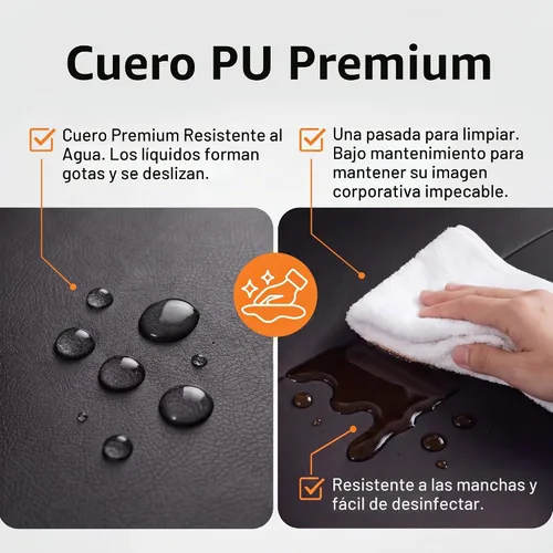 Vista 9 de Devoko Sillas de recepción de oficina para sala de espera, sillas ejecutivas de cuero para invitados con reposabrazos, sillas laterales ergonómicas