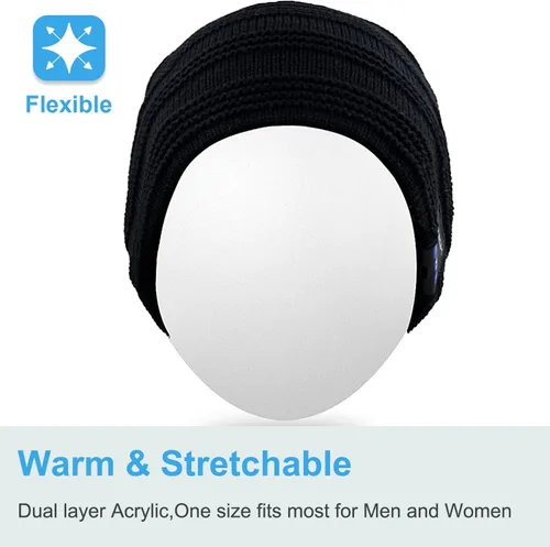 Vista 75 de Rotibox - Gorro inalámbrico con Bluetooth para deportes al aire libre, regalo de Navidad.