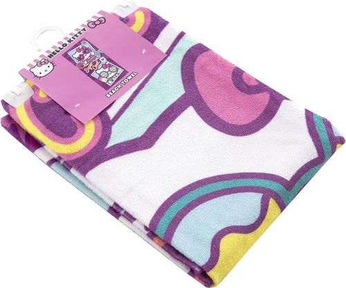 Vista 2 de Northwest Toalla de playa Hello Kitty, 30 x 60 pulgadas, verano fresco