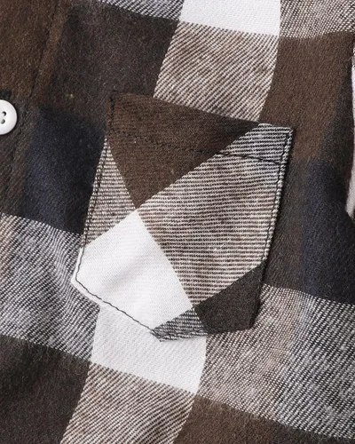 Vista 5 de Conjunto de ropa para bebé y niño, a cuadros, manga larga, sudadera con capucha y pantalones para otoño e invierno