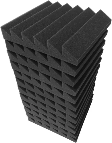 Vista 4 de 12 Pack Acoustic Foam Panels 12 x 12 x 2 Inches High Density Sound Insulation Fire Retardant for Studio KTV Home Theater