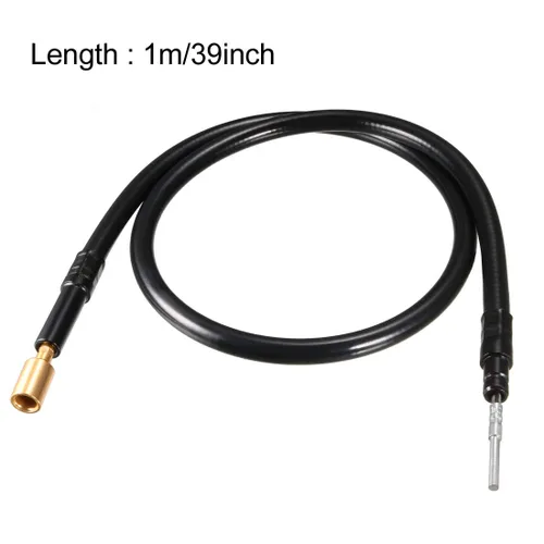 Vista 2 de uxcell Herramienta giratoria de eje flexible, accesorio de eje flexible 3.3 ft extensión 0.315 in Chuck para taladro de banco Prensa Chuck, for