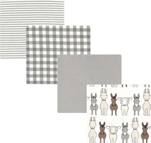 Vista 10 de Hudson Baby Mantas receptoras unisex de franela de algodón para bebé, avión, talla única