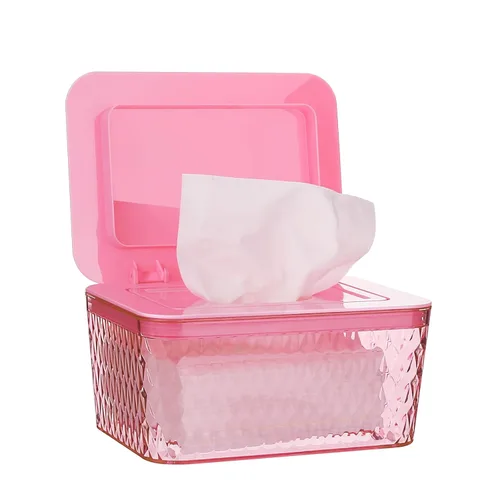Vista 14 de Dispensador de toallitas Whiidoom, Soporte para toallitas de una mano para bebé y adulto, contenedor de toallitas con diseño de sello para baño