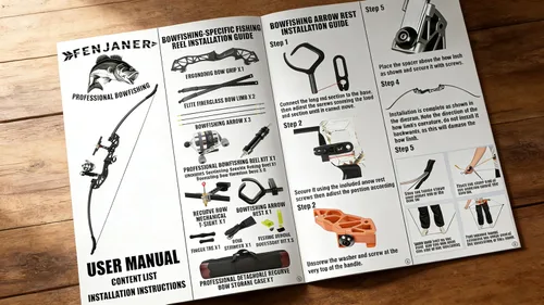 Vista 8 de Kit combinado de pesca de arco recurvo Takedown de 53 pulgadas, 30/40 libras solo para mano derecha arco de pesca con carrete de pesca y flechas