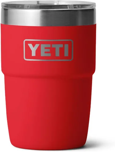 Vista 13 de YETI Rambler Taza de café aislada de 8 onzas con tapa, taza de café apilable de doble pared aislada al vacío, forro de cerámica DuraSip, diseño apto