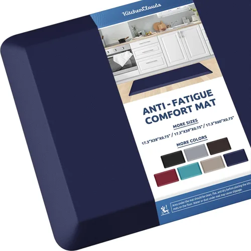 Vista 38 de KitchenClouds Alfombra de Cocina Acolchada Anti Fatiga 17.3"x28" Impermeable, Antideslizante, Alfombras de Pie y Comodidad para Escritorio/Piso