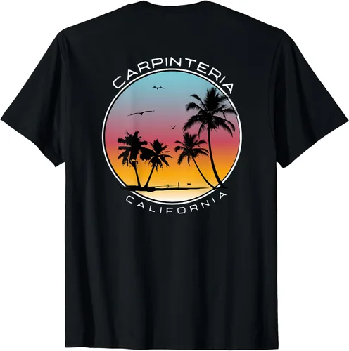 Vista 2 de Carpinteria California Sunset Circle - Camiseta