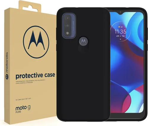 Vista 7 de Motorola Funda protectora para Moto G Pure (2021), ajuste de precisión, elegantes fundas para teléfonos con absorción de golpes, color negro