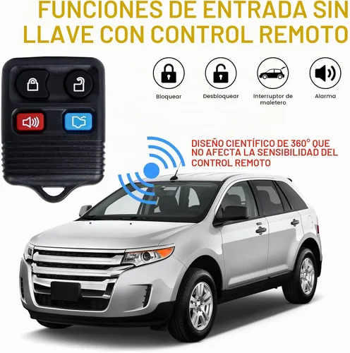 Vista 2 de Recambio de control remoto para entrada sin llave, compatible con Escape, Focus, Fusion, Mustang, Taurus, Explorer, Lincoln, Mercury Llavero