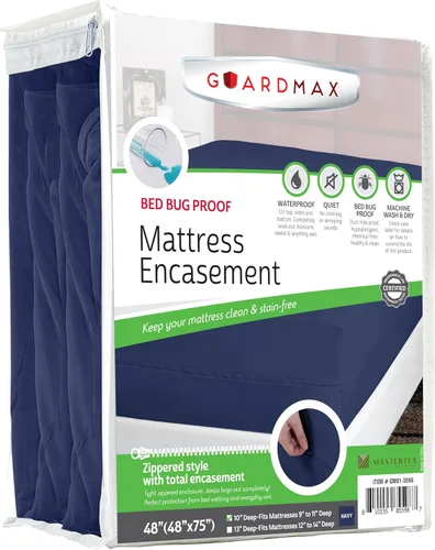 Vista 78 de Protector de colchón Guardmax con cremallera funda contra insectos para cama 100% impermeable suave, hipoalergénico y transpirable