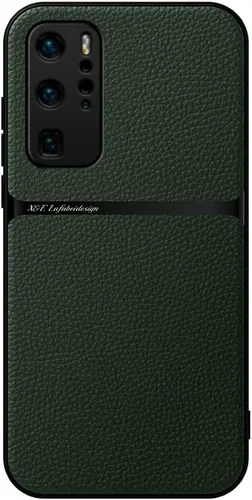 Vista 10 de Kepuch Silklike Caso Para Huawei P40 Pro - Cubierta De Parachoques Placa De Metal Incorporada Para Huawei P40 Pro - Gris