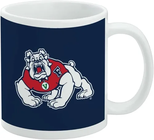 Vista 220 de Taza de cerámica con el logotipo principal de la Universidad Rider, taza de regalo novedosa para café, té y bebidas calientes, 11oz, blanca