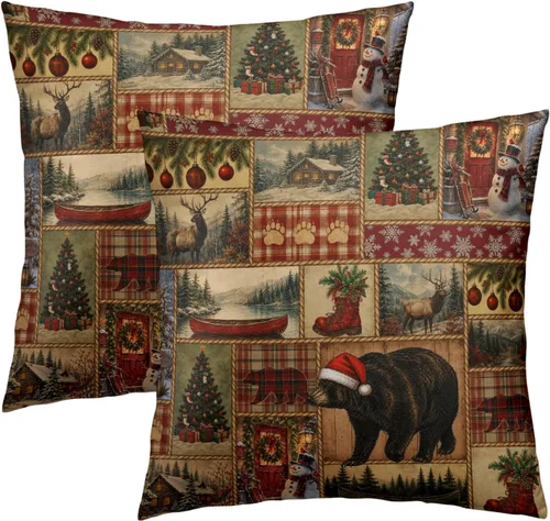 Vista 23 de Funda de almohada de leopardo marrón, 2 fundas de almohada de guepardo de 20 x 20 pulgadas, algodón suave con estampado de animales, fundas de cojín