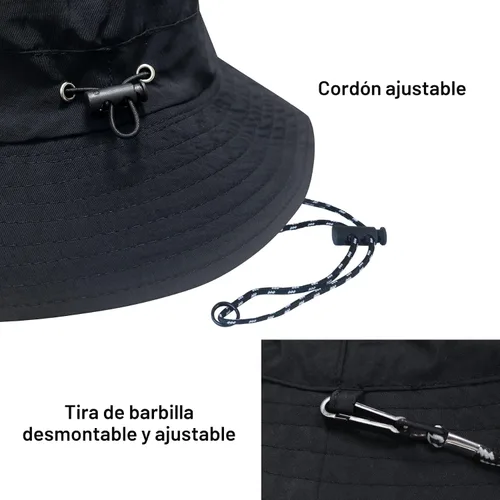 Vista 5 de PFFY Packable Sun Bucket Hat for Men Women Outdoor UV Protection Sun Hats Caqui (más suelto)