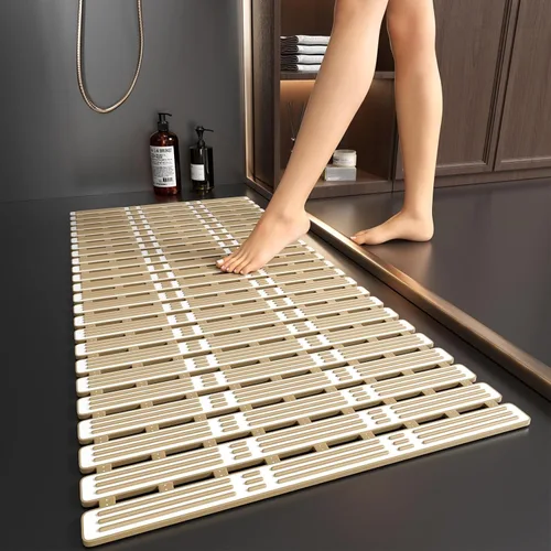 Vista 10 de XIYUNTE Tapete de Ducha Antideslizante para Bañera - 27 X 16 Pulgadas Tapete de Bañera TPE Tapetes de Ducha Antideslizantes para Interior de Ducha