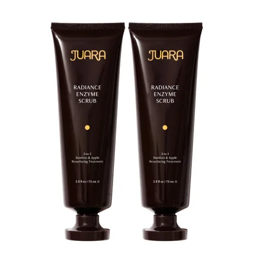 Vista 8 de JUARA Radiance Enzyme Scrub - Exfoliante facial con enzimas de manzana y cuentas de bambú - Exfoliante facial iluminador minimiza los poros