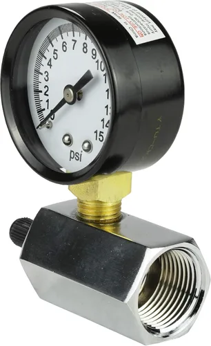 Vista 8 de Danco 94352 0-15 psi 1/10 incremento, medidor de gas