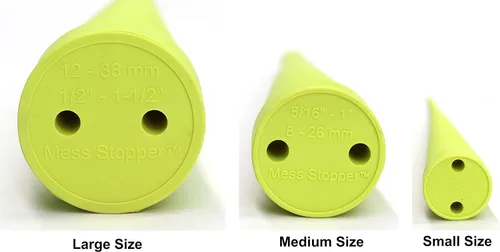 Vista 6 de Kit de tapones y tapas de goma de servicio de línea de aceite hidráulico universal Mess Stopper™, 2 grandes, 4 medianos, 4 pequeños, redondos