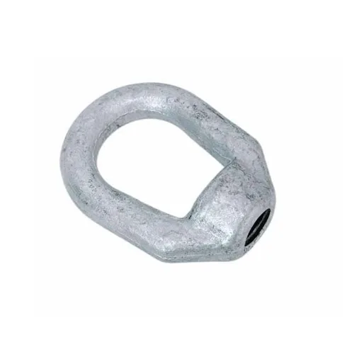 Vista 2 de Juego de 4 tuercas de ojo roscadas de 5/8" X 3/4"-10 piezas galvanizadas forjadas con capacidad de 5,200 libras