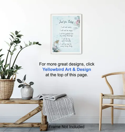 Vista 5 de Póster inspirador con citas motivacionales – Budismo Zen New Age Decoración de pared – Regalo de meditación para budistas, profesores de yoga