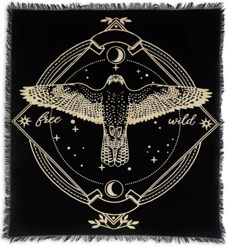 Vista 20 de Indian Consigners Paño de Altar A-Z Péndulo de Hechicería Pentagrama Alter Tarot Spread Wiccano Cuadrado Paño de Mesa Sagrado Paño Espiritual