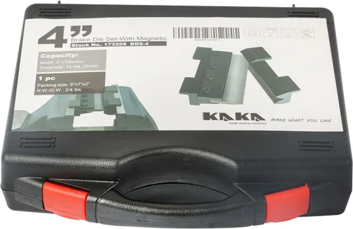 Vista 9 de KAKA INDUSTRIAL BDS-4, Juego de matrices de freno de tornillo de chapa de 4 pulgadas, montaje de tornillo de banco magnético