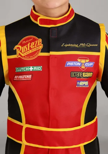 Vista 8 de Disfraz de Uniforme de Equipo de Boxes Cars de Disney y Pixar para Niño Pequeño Multicolor