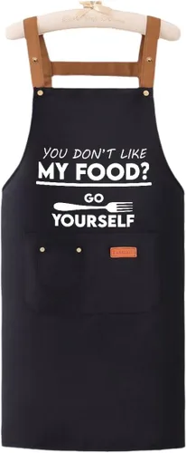 Vista 9 de Cooking is Love Made Visible Delantal Impermeable Delantal de Lona Delantal Chef BBQ Decoración para Asar