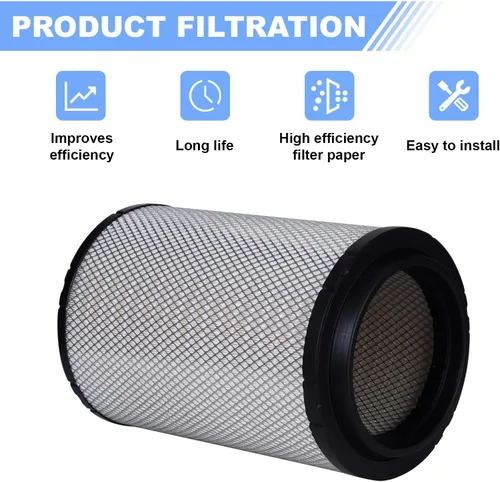 Vista 5 de GETOPAUTO P606720 Filtro de aire del motor Compatible con VNL, VN, VNM, VNX, VHD, VAH Reemplaza 21715813, RS4642, P606720, LAF9201
