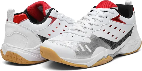 Vista 2 de Zapatos de pickleball para hombres y mujeres, zapatos de tenis ligeros para interiores y exteriores, para entrenamiento de pista, raqueta, squash