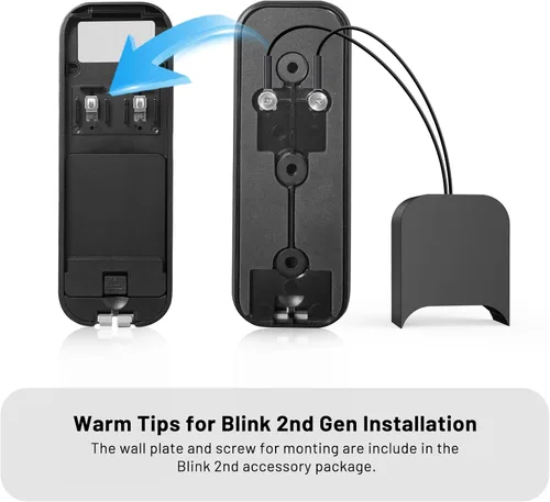 Vista 3 de Extensor receptor de timbre inalámbrico para timbre de video Blink - Compatible con timbre de video Blink - actualizado alto y claro