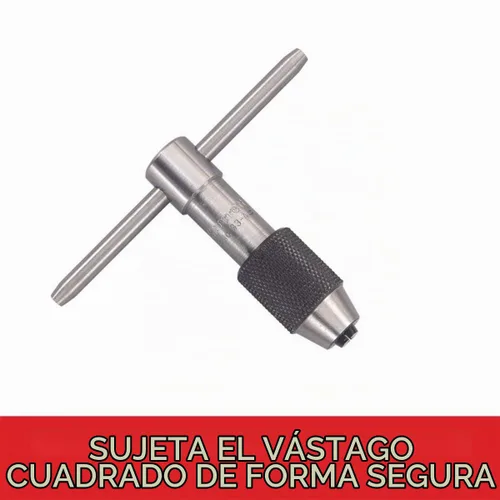 Vista 4 de Starrett Llave de grifo con mango en T, longitud del cuerpo de 2", vástago